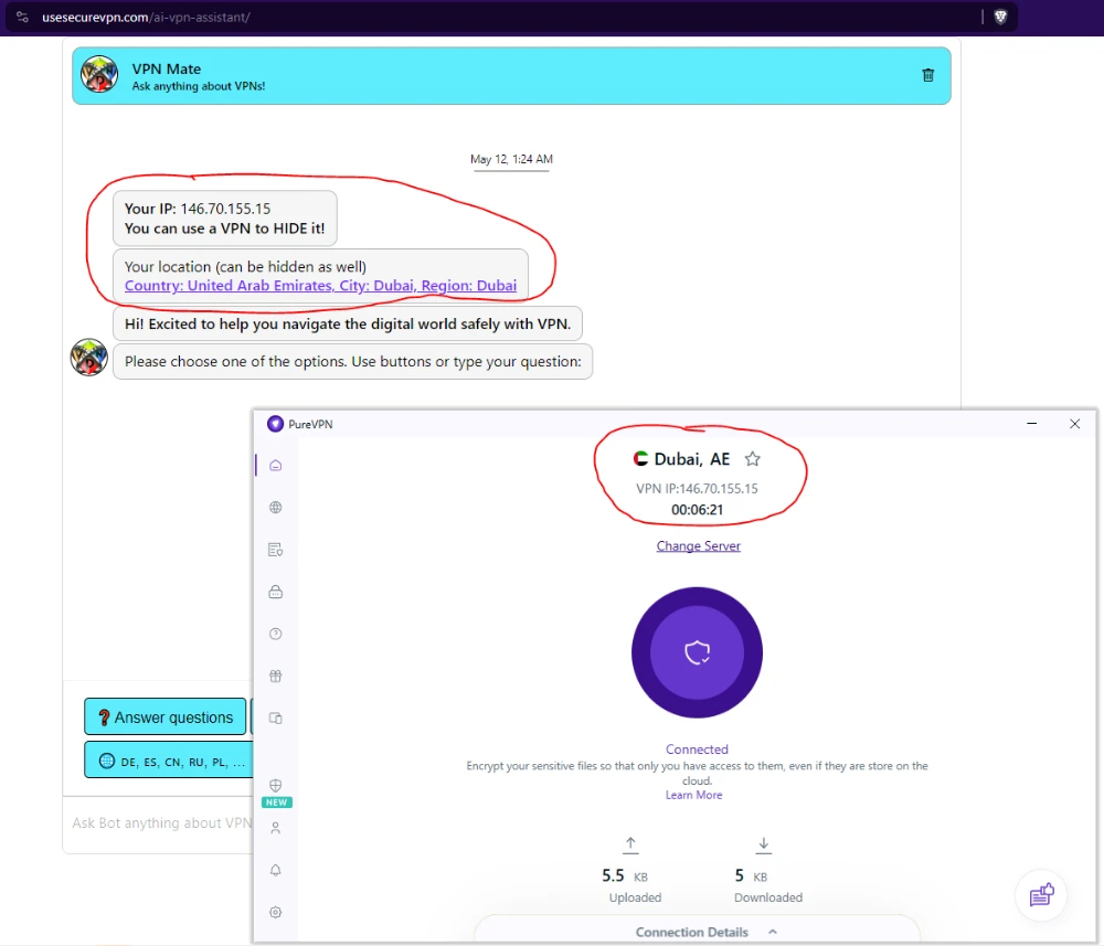 VPN with UAE IP server located in Dubai